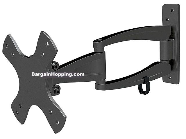 10" - 25" 3-Way Adjustable Tilt & Swivel TV Wall Mount Bracket